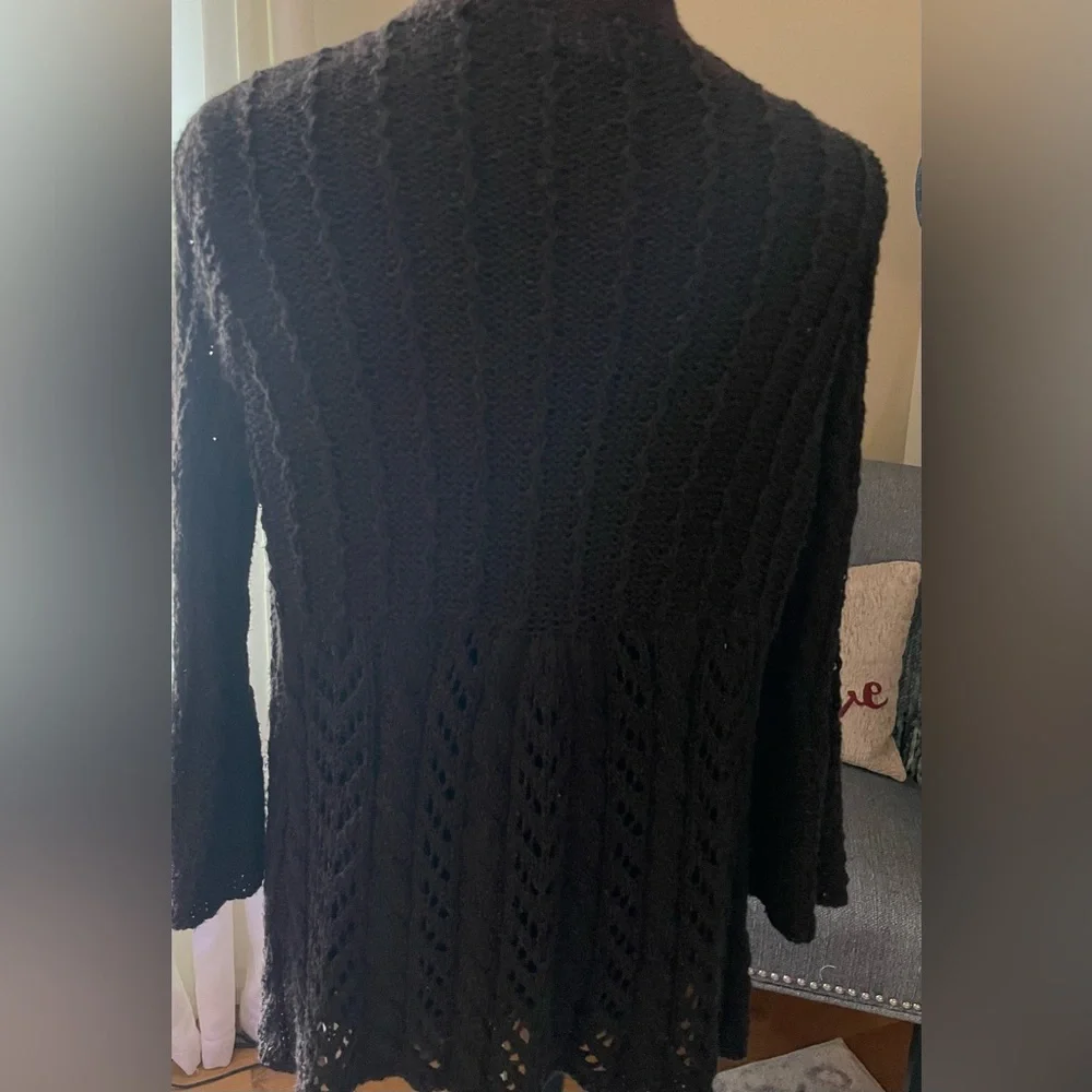 Tweeds Loose Knit 3/4 sleeve Cardigan - Picture 5 of 10